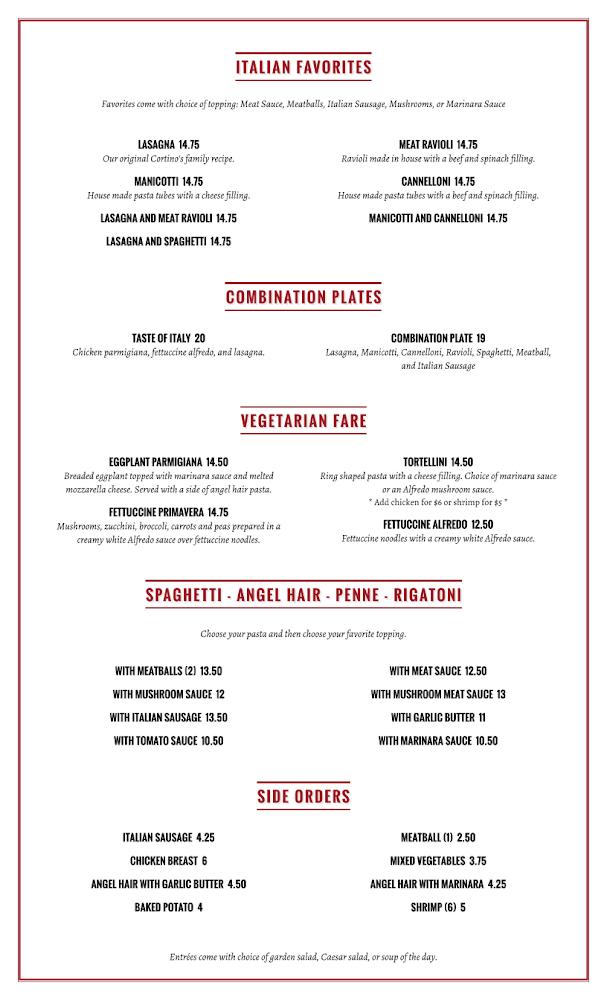 Cortino's Menu image 4